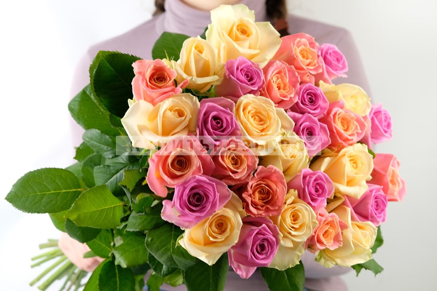 Букет роз Зефир из 31 розы